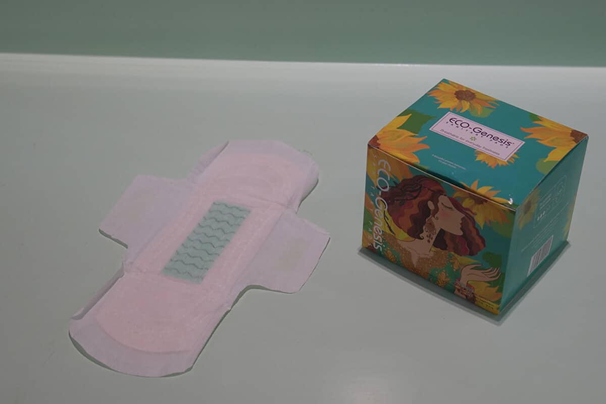PLA fabric sanitary napkin